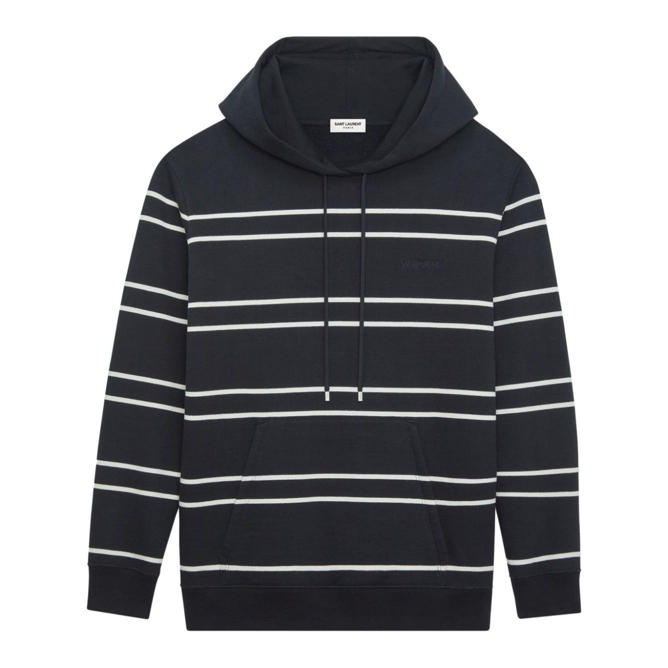 Saint Laurent striped cotton hoodie Topwear
