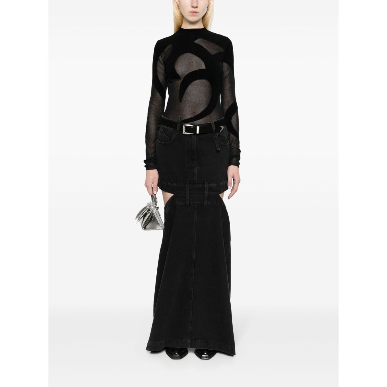 The Attico Skirts Black Skirts