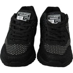Philipp Plein Black Running Jasmines Sneakers Shoes LA7170-36