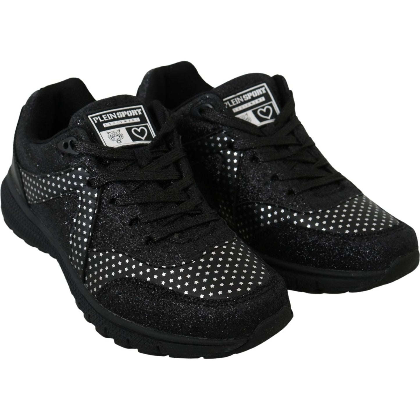 Philipp Plein Black Running Jasmines Sneakers Shoes LA7170-36