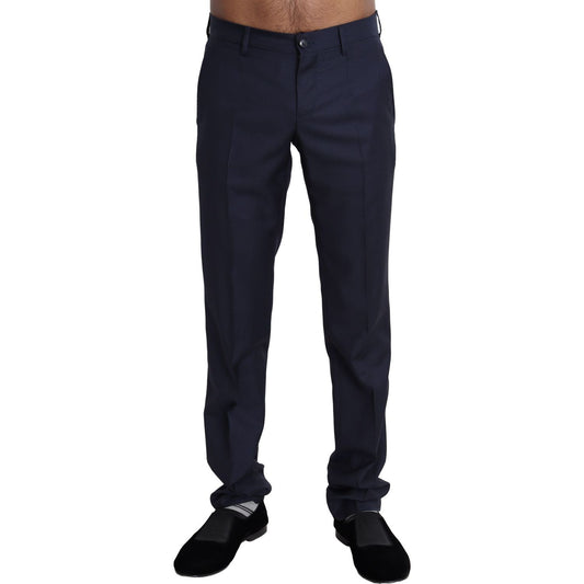 Dolce & Gabbana Navy Blue Dress Formal Men Trouser Pants