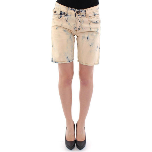 Dolce & Gabbana Blue Cotton Washed Jeans Shorts Pants