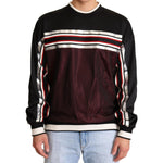Dolce & Gabbana Black Red Mesh Sport Pullover Crewneck Sweater TSH6395-48