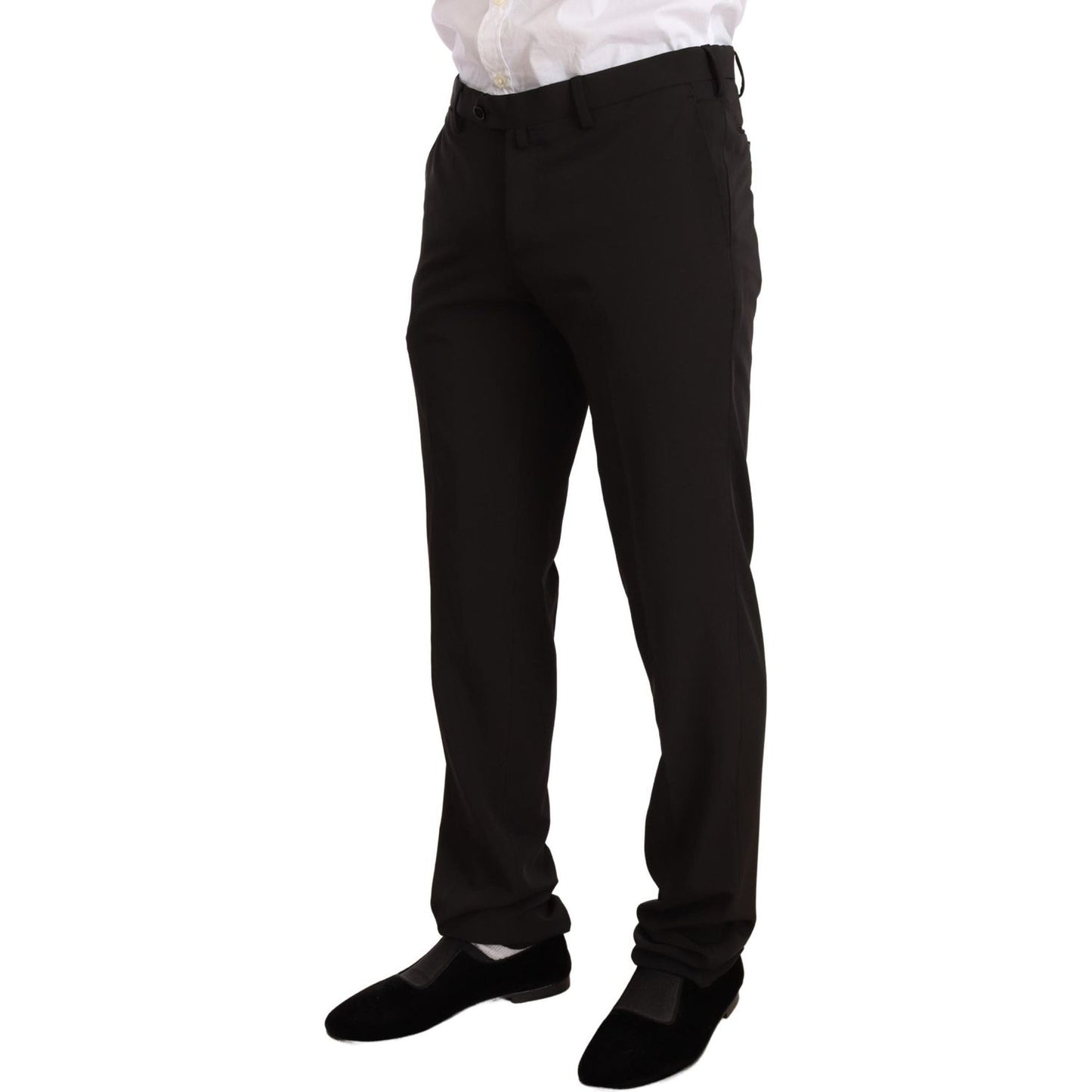 Domenico Tagliente Black Polyester Slim 2 Piece Set TAGLIENTE Suit KOS1902-50