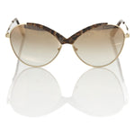 Frankie Morello Beige Metallic Women Sunglass FR-22086