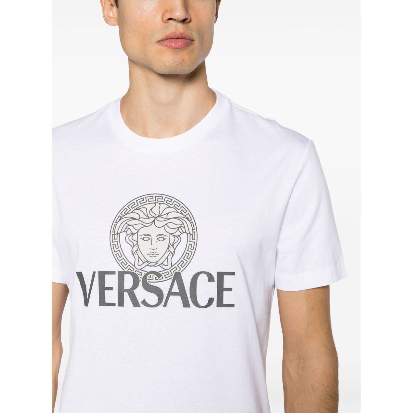 Versace Medusa logo-print T-shirt Topwear