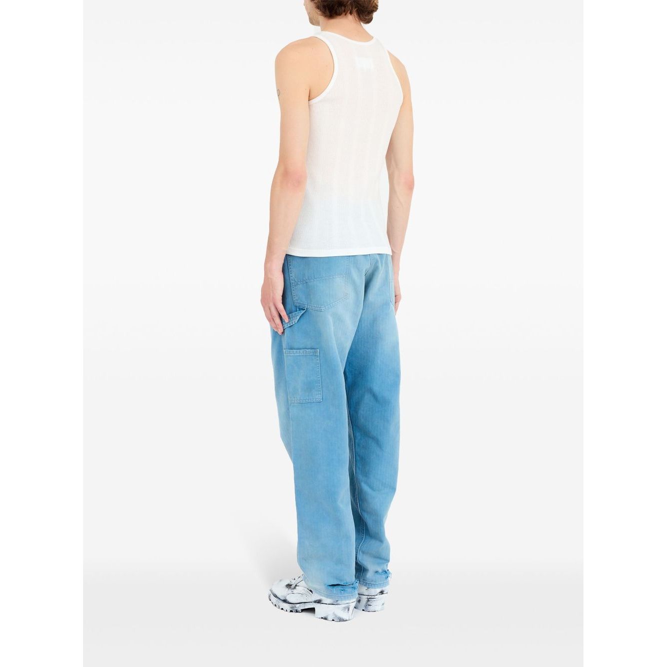 Maison Margiela Fancy ribbed tank top Topwear