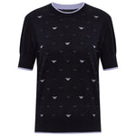 Emporio Armani Jumper with all-over micro eagle embroidery Topwear