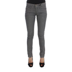 Costume National Gray Cotton Blend Slim Fit Jeans SIG30113-1
