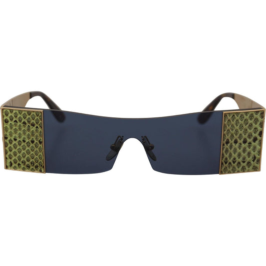 Dolce & Gabbana Gold Metal Rectangle Shades DG2263 Sunglasses
