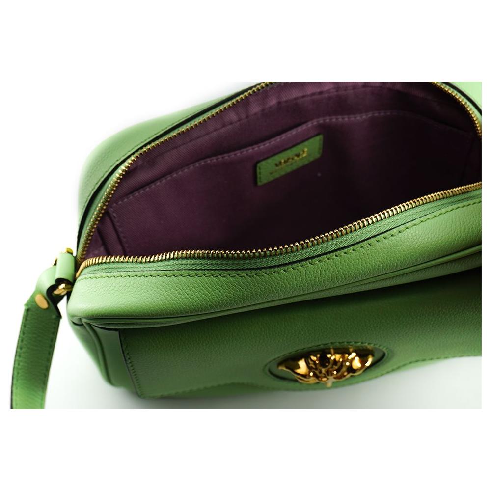 Versace Mint Green Calf Leather Camera Shoulder Bag Versace