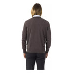 Uominitaliani Gray Merino Wool Men Sweater UO-17056-S