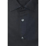 Robert Friedman Black Cotton Men Shirt RO-20360-M