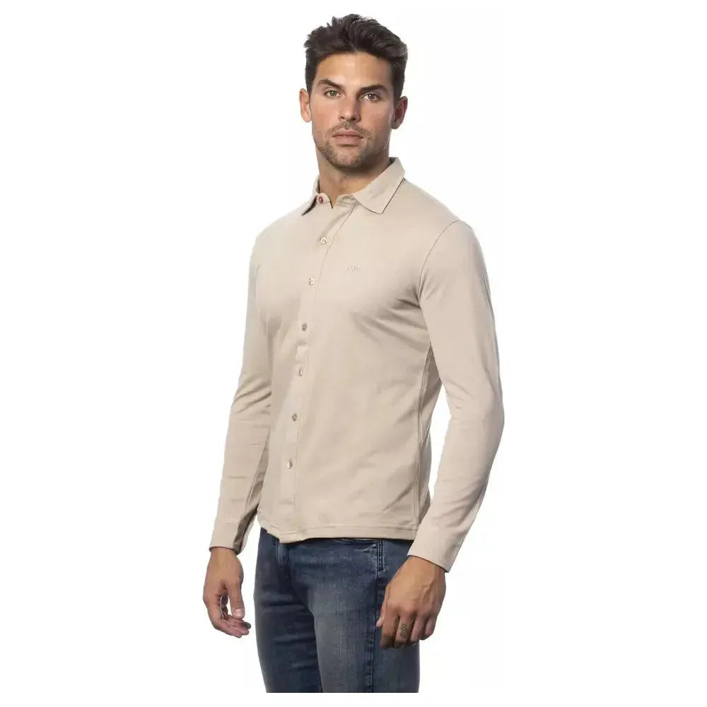Verri Beige Cotton Men Shirt VE-18291-XXL