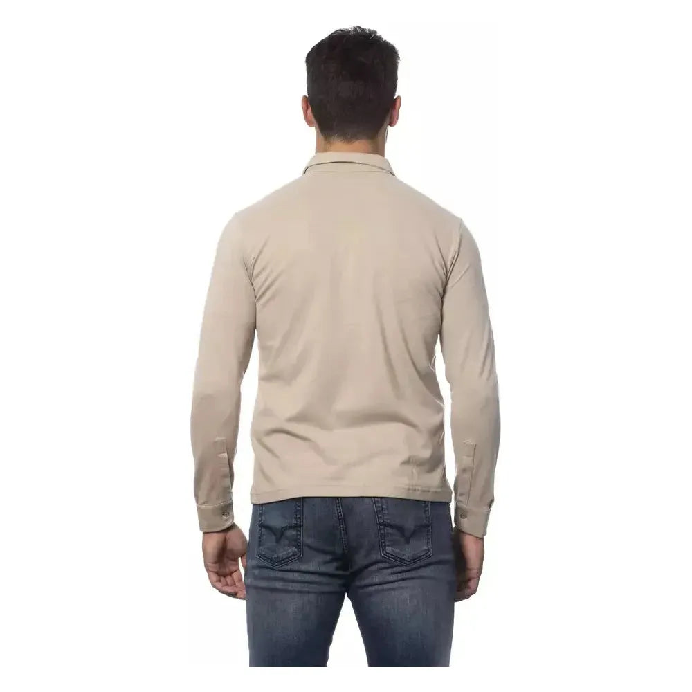 Verri Beige Cotton Men Shirt VE-18291-XXL