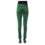 BYBLOS Green Cotton Women Pants BYBLOS Dark Slate Gray