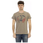 Trussardi Action Green Cotton Men T-Shirt TR-22730-L