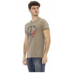 Trussardi Action Green Cotton Men T-Shirt TR-22730-L