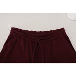 Dolce & Gabbana Maroon Bermuda Cargo Men Shorts