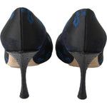 Dolce & Gabbana Elegant Blue Crystal Embellished Pumps Dolce & Gabbana Dark Slate Gray