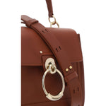 Chloé Elegant Sepia Brown Calfskin Shoulder Handbag 7613386128812