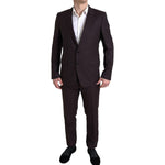 Dolce & Gabbana Maroon 2 Piece Single Breasted MARTINI Suit