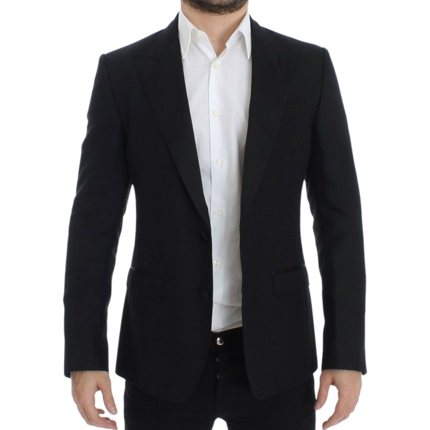 Dolce & Gabbana Black wool silk SICILIA blazer SIG12301-1