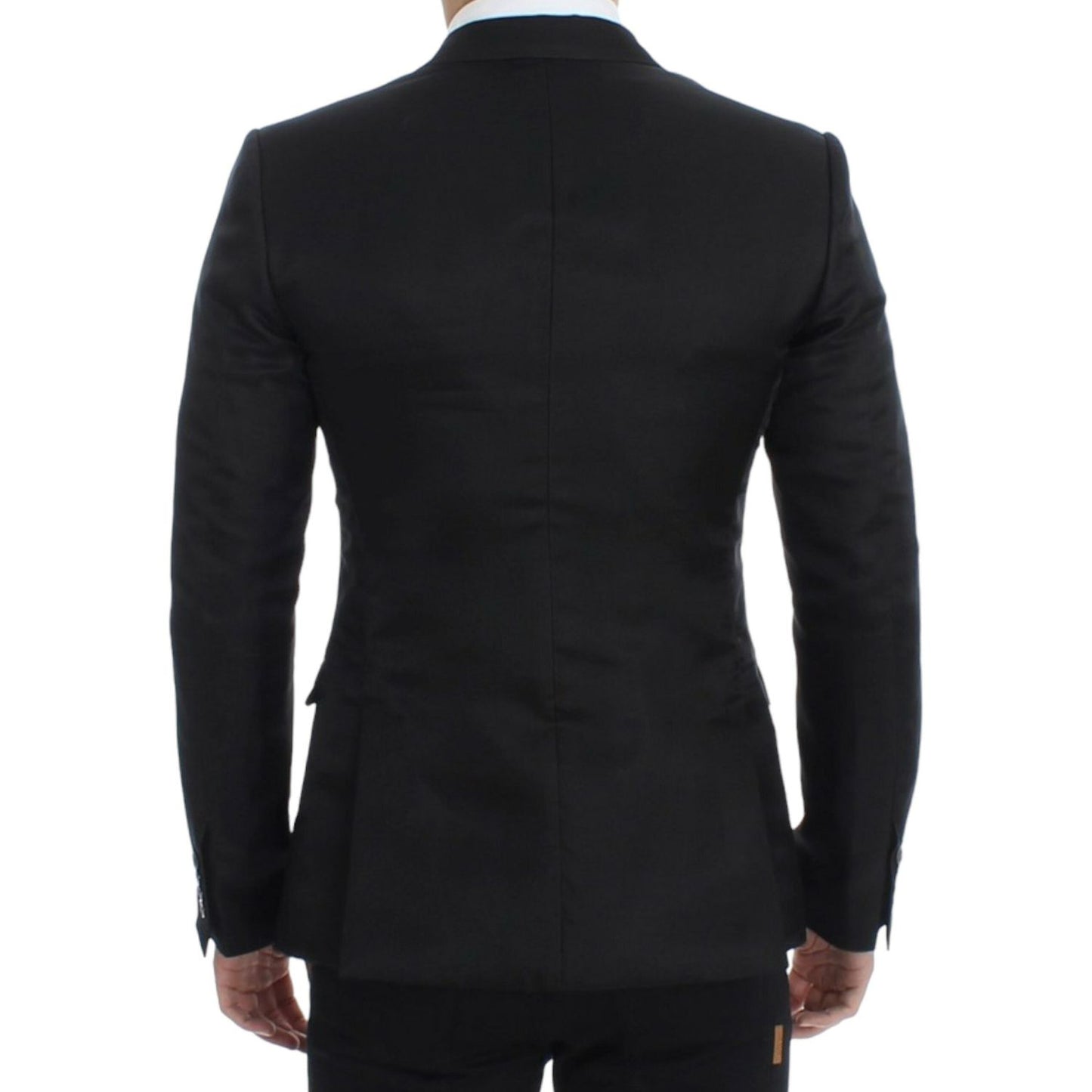 Dolce & Gabbana Black silk slim fit blazer SIG12299-2