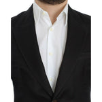 Dolce & Gabbana Black silk slim fit blazer SIG12299-2