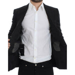 Dolce & Gabbana Black silk slim fit blazer SIG12299-2