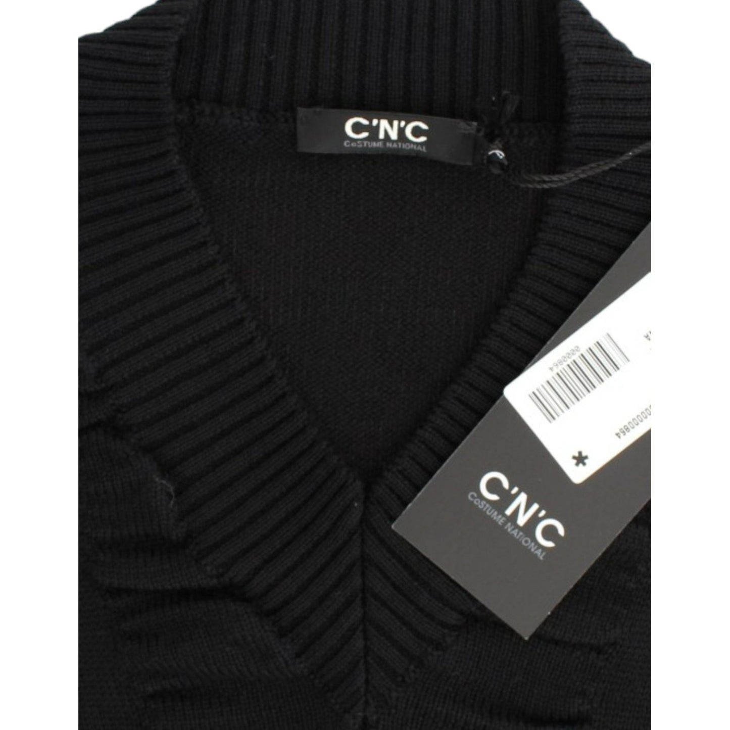 Costume National Black V-neck wool sweater SIG12087-1