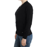 Costume National Black V-neck wool sweater SIG12087-1