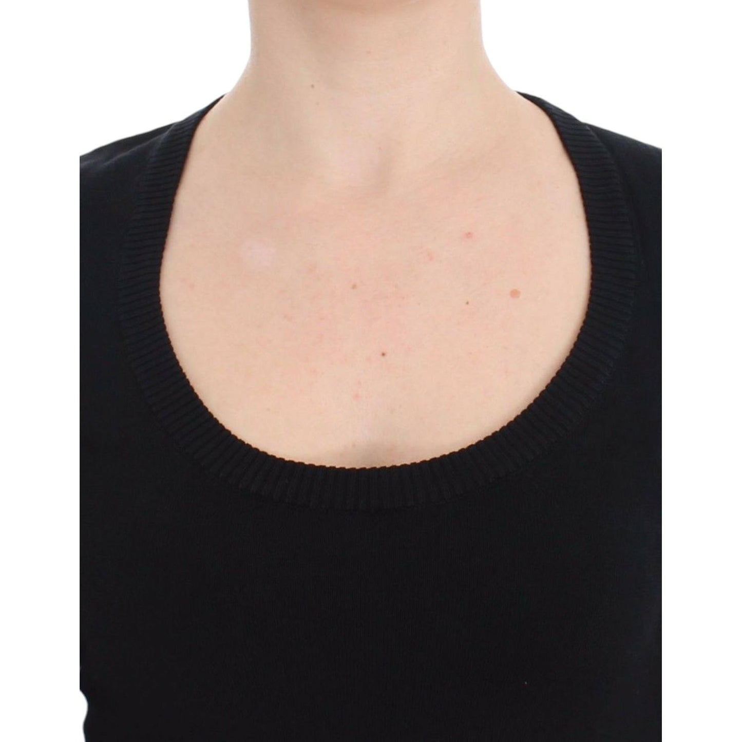 Dolce & Gabbana Black Cashmere Crewneck Sweater Pullover SIG13363-1
