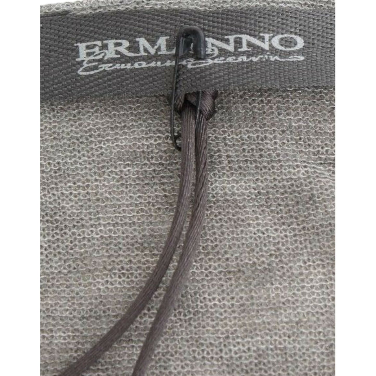 Ermanno Scervino Gray Wool Blend Stretch Long Sleeve Sweater Ermanno Scervino