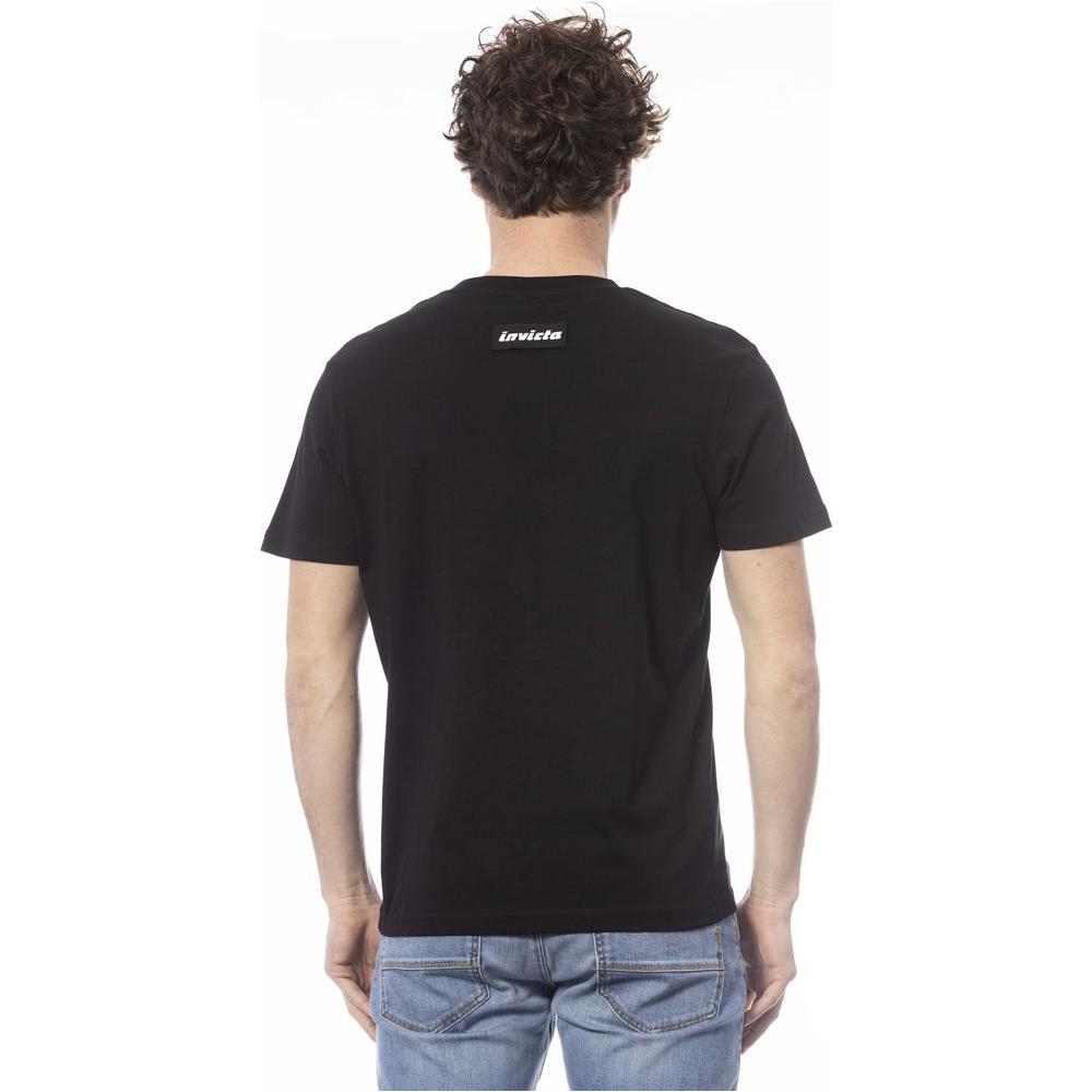 Invicta Black Cotton Men T-Shirt IN-24028-S