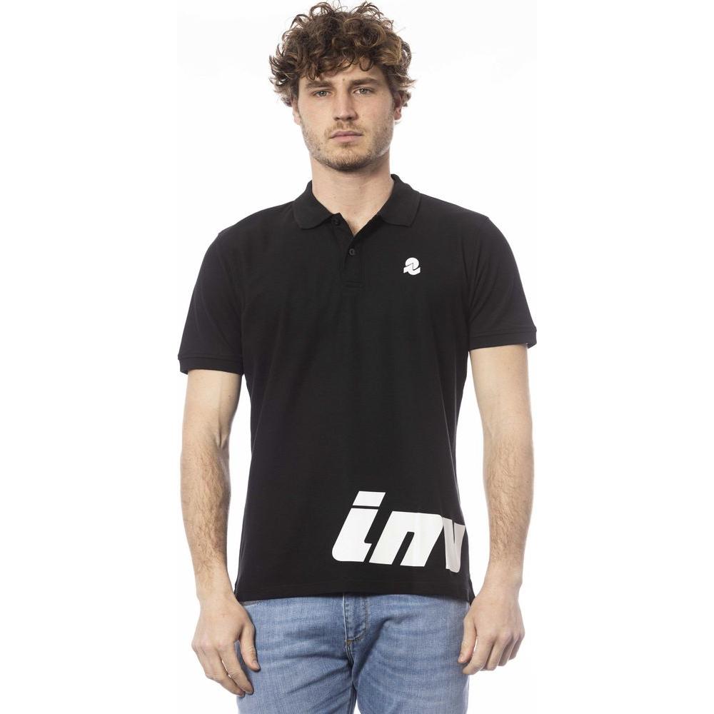 Invicta Black Cotton Men Polo Shirt IN-24057-S