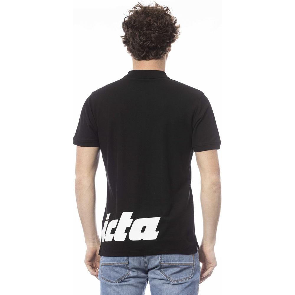 Invicta Black Cotton Men Polo Shirt IN-24057-S