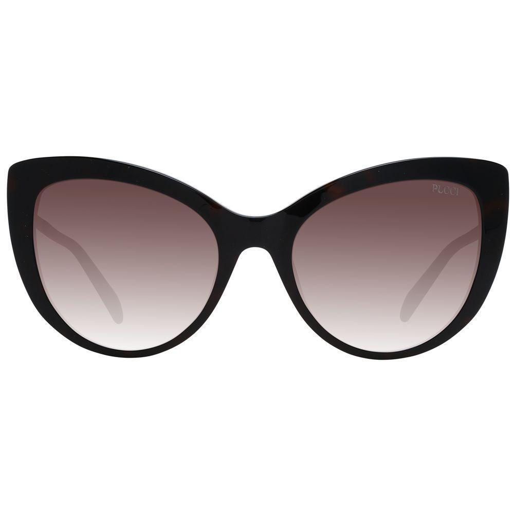 Emilio Pucci Brown Women Sunglass with full-rim butterfly frame, gradient lenses, and 100% UVA & UVB protection.
