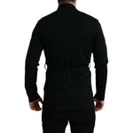 Dolce & Gabbana Black Cashmere Long Sleeves Belted Wrap Robe TSH851975-48