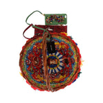 Dolce & Gabbana Multicolor AGNESE Straw Crystal Pom Pom Bag