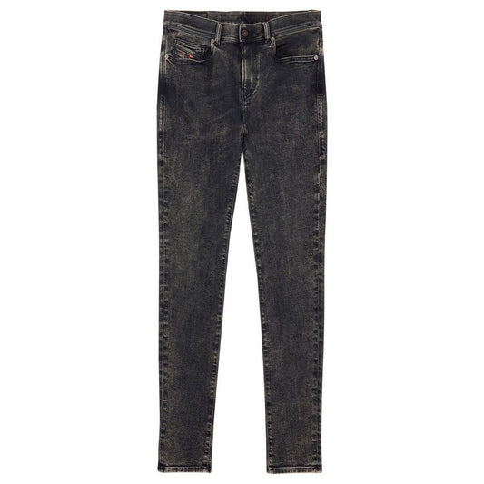 Diesel Black Cotton Men Jean