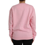 Philippe Model Pink Cotton Logo Print Long Sleeves Pullover Sweater TSH83294-XL