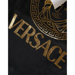Versace Black Medusa Print Cotton HoodiePullover Sweatshirt Sweater TSH86767-L