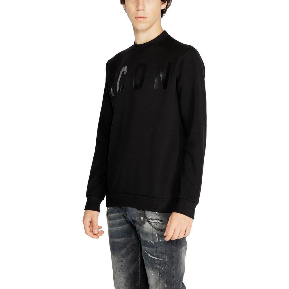 Icon Black Cotton Sweatshirt IC-15263000009-IT42 | XS