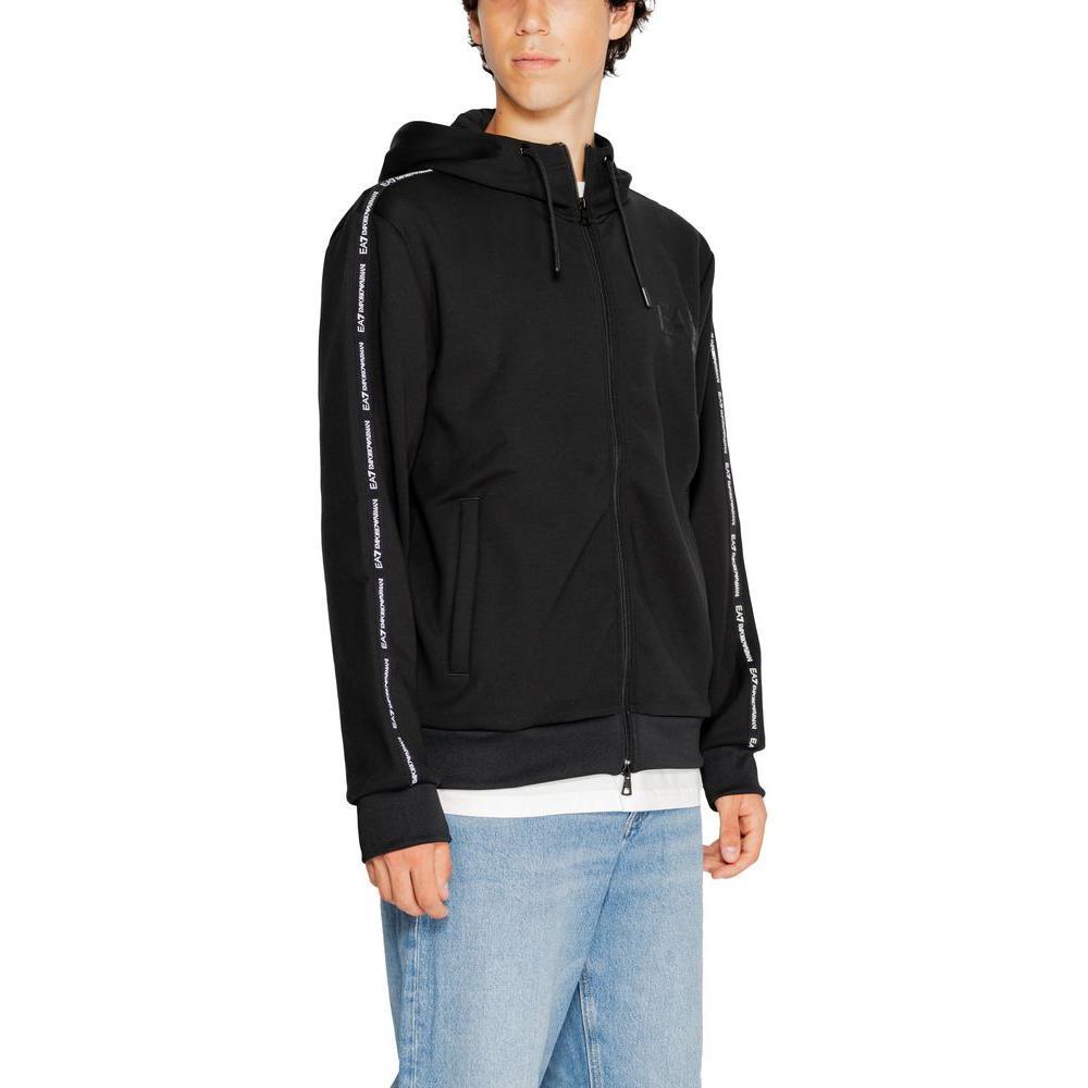 EA7 Emporio Armani Black Polyester Hoody EA-14717600009-IT48 | L