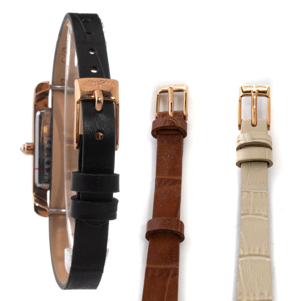 Folli Follie Multicolor Leather Dress Watch