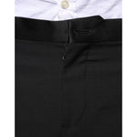 Dolce & Gabbana Black Wool 3 Piece Slim Fit Formal Suit