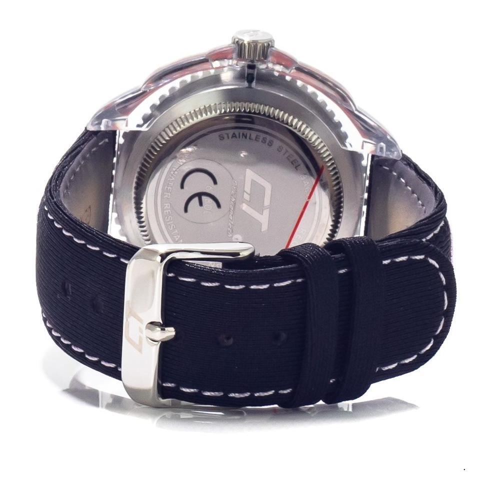 Chronotech Black Leather Dress Watch Chronotech