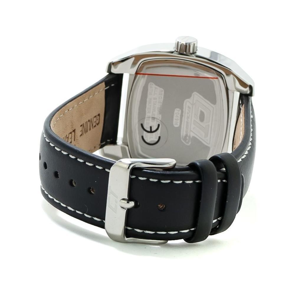 Chronotech Black Leather Dress Watch Chronotech