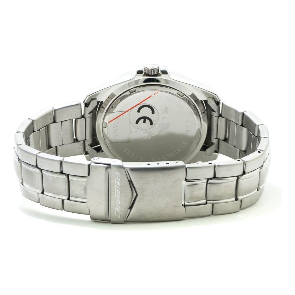 Chronotech Silver Stainless Steel Dress Watch